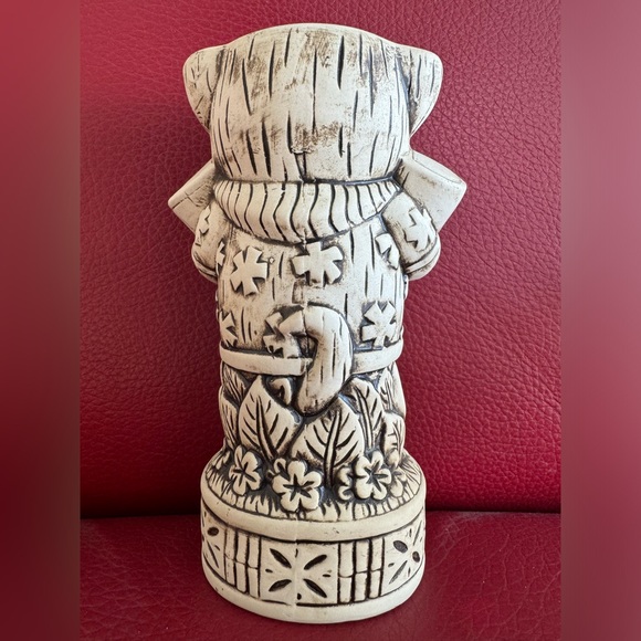 TikiCat Kansas City Aloha Shirt Tiki Mug Bone Matte Glaze Tiki Cat Tiki Farm - Picture 7 of 8